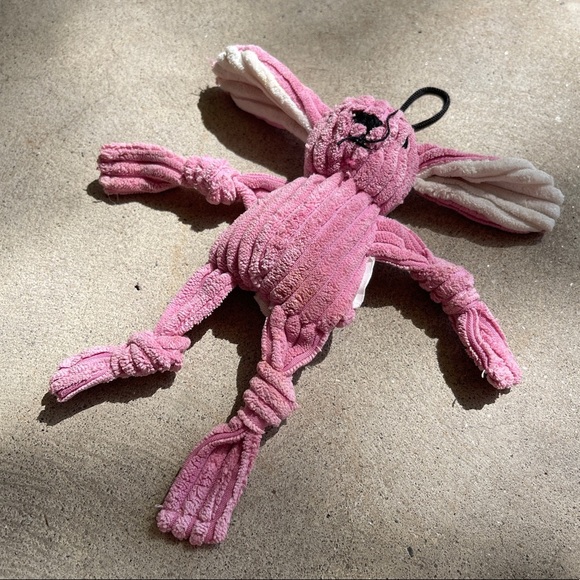 Pink Corduroy Bunny Cat Nip Filled Toy - Picture 6 of 6